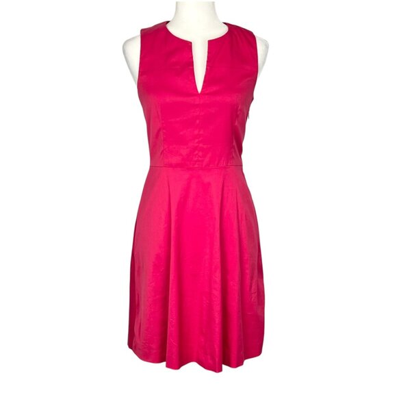 Theory Womens Etiara Impeccable Pink Sleeveless Dress A Line Pockets size 2 - Picture 2 of 11